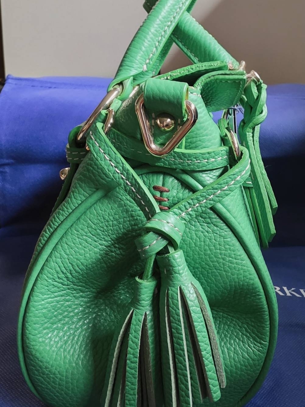 *NWT* Dooney & Bourke (Kelly Green) Lucca Satchel - Picture 6 of 7